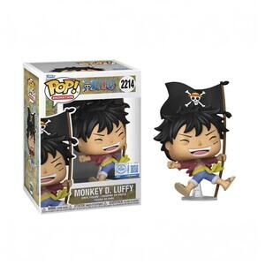 Funko Pop Animation One Piece Monkey D. Luffy w Flag Exclusive #2214 W Protector